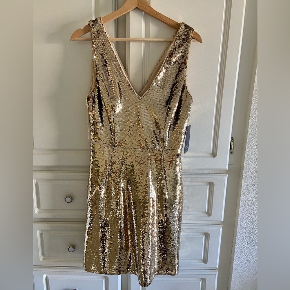 NWT Cocktail sequin dress by by Aidan Mattox.